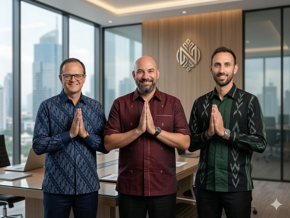Los tres socios fundadores de Three Islands Group